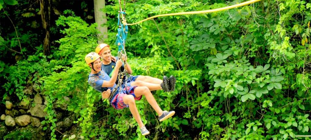 Zip Line on River Expedition.